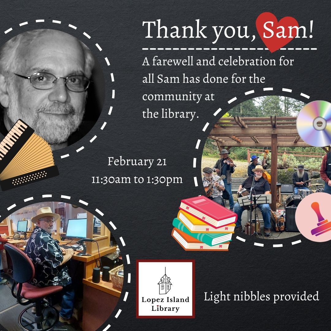 A Farewell Party To Celebrate Sam Bernardi! WED, Feb 21, 11:30am – 1 ...